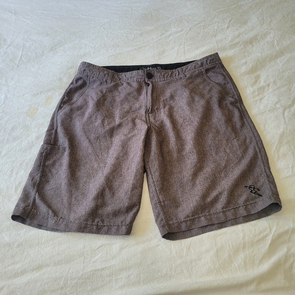 Da Hui Hybrid Board Shorts Mens Size 34 Gray Beach Ocean Swim Surf - Picture 1 of 6